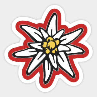 Edelweiss Mountain Flower Flower Sticker